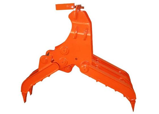 Orange Q345B NM400 Bagger Thumb Grab Hitachis