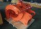 Bagger-Daumen-Zupacken-Hitachis Q345B NM400 orange Farbe 990 Millimeter-Eimer-Breite