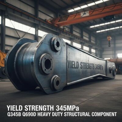 Streckgrenze 345MPa Bagger-Ausleger-Stiel Q345B Q690D Hochleistungs-Strukturbauteil für Erdbewegungsmaschinen