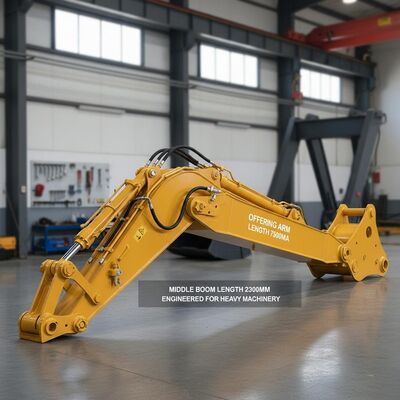 Mittlere Boomlänge 2300mm Bagger Boom Arm Angebot Armlänge 7500mm Ausbeute Stärke 345MPa für schwere Maschinen entwickelt
